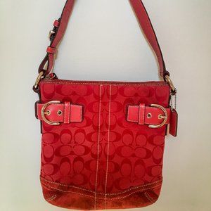 Coach Red Bucket Bag